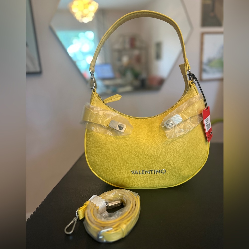 Valentino by Mario Valentino Midtown Giallo Yellow Handbag